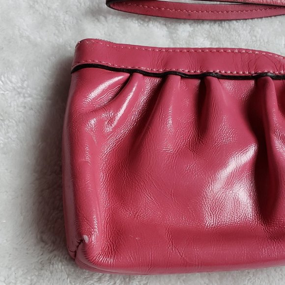 Coach Hot Pink Patent Leather Wristlet - Picture 3 of 6